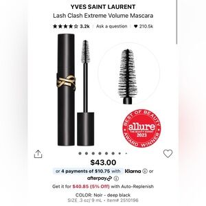 Yves Saint Laurent Lash Clash Extreme mascara